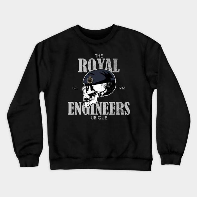 Royal Engineers (distressed) Crewneck Sweatshirt by TCP